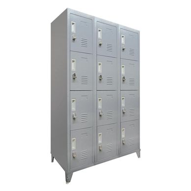 Locker M 3 cuerpos 12 casilleros