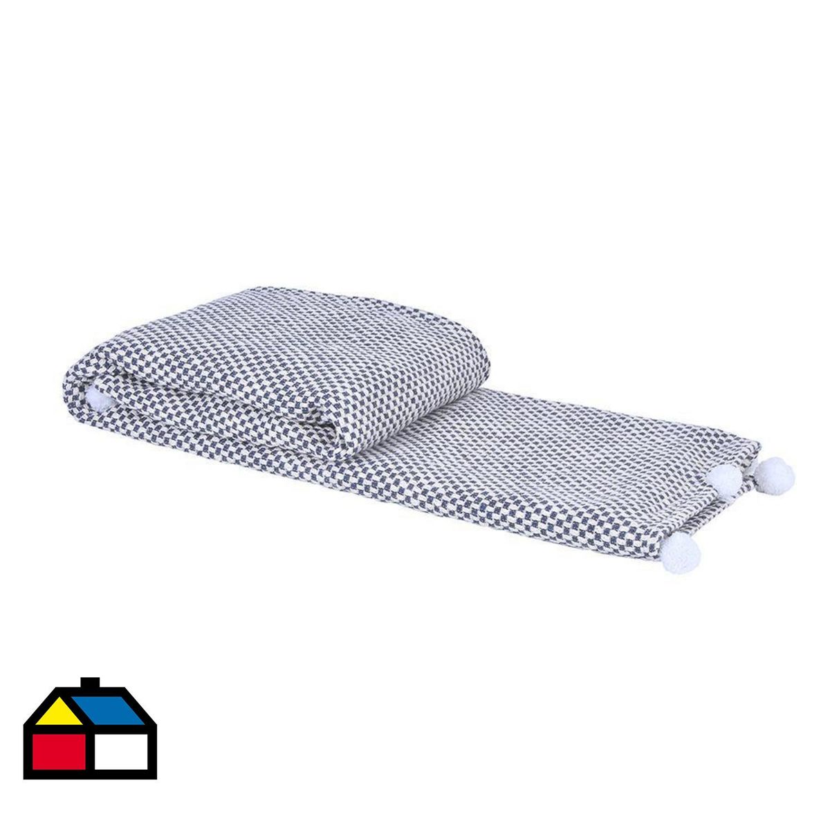 MASHINI - Manta Tassel Especial Azul