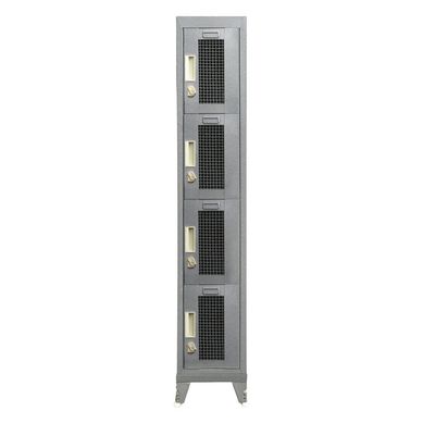 Locker Metlico 1 cuerpo 4 puertas malla