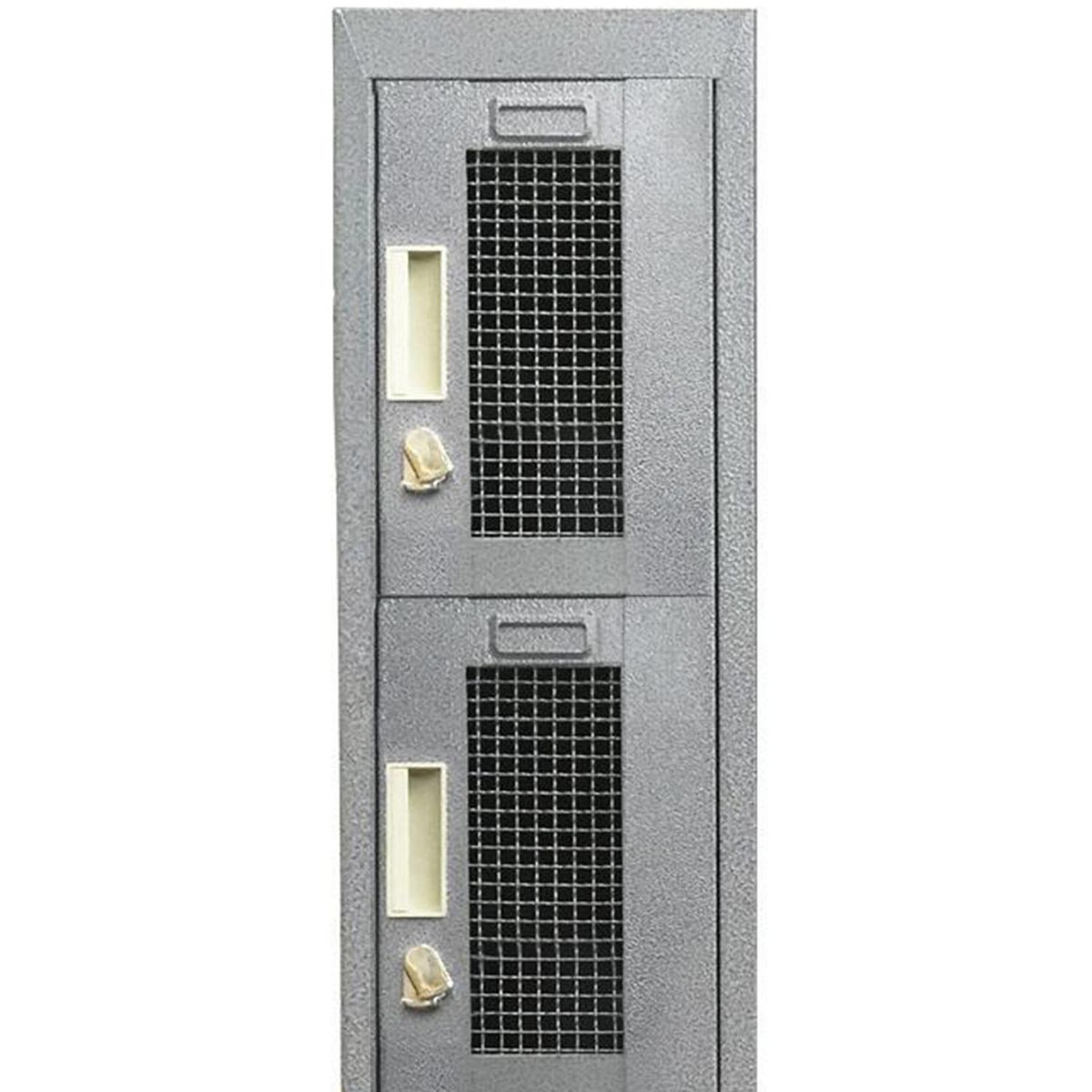 MALETEK - Locker Metálico 1 Cuerpo Puerta Malla 4 Puerta(s) 29x166x52 cm Gris