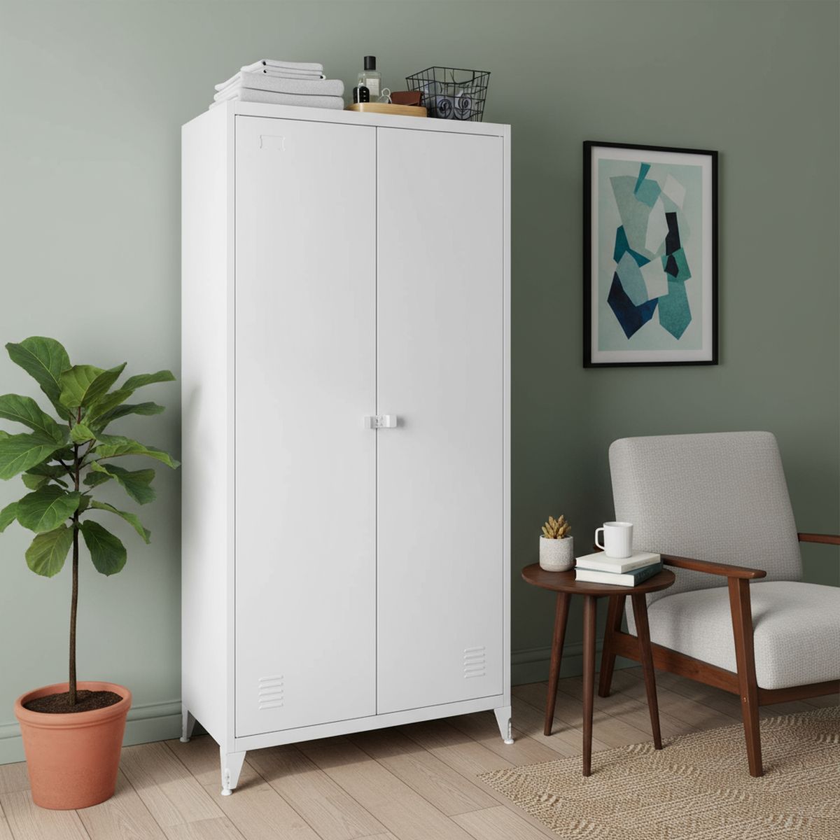 MALETEK - Clóset con Españoleta 0 Puerta(s) 90x170x47 cm Gris