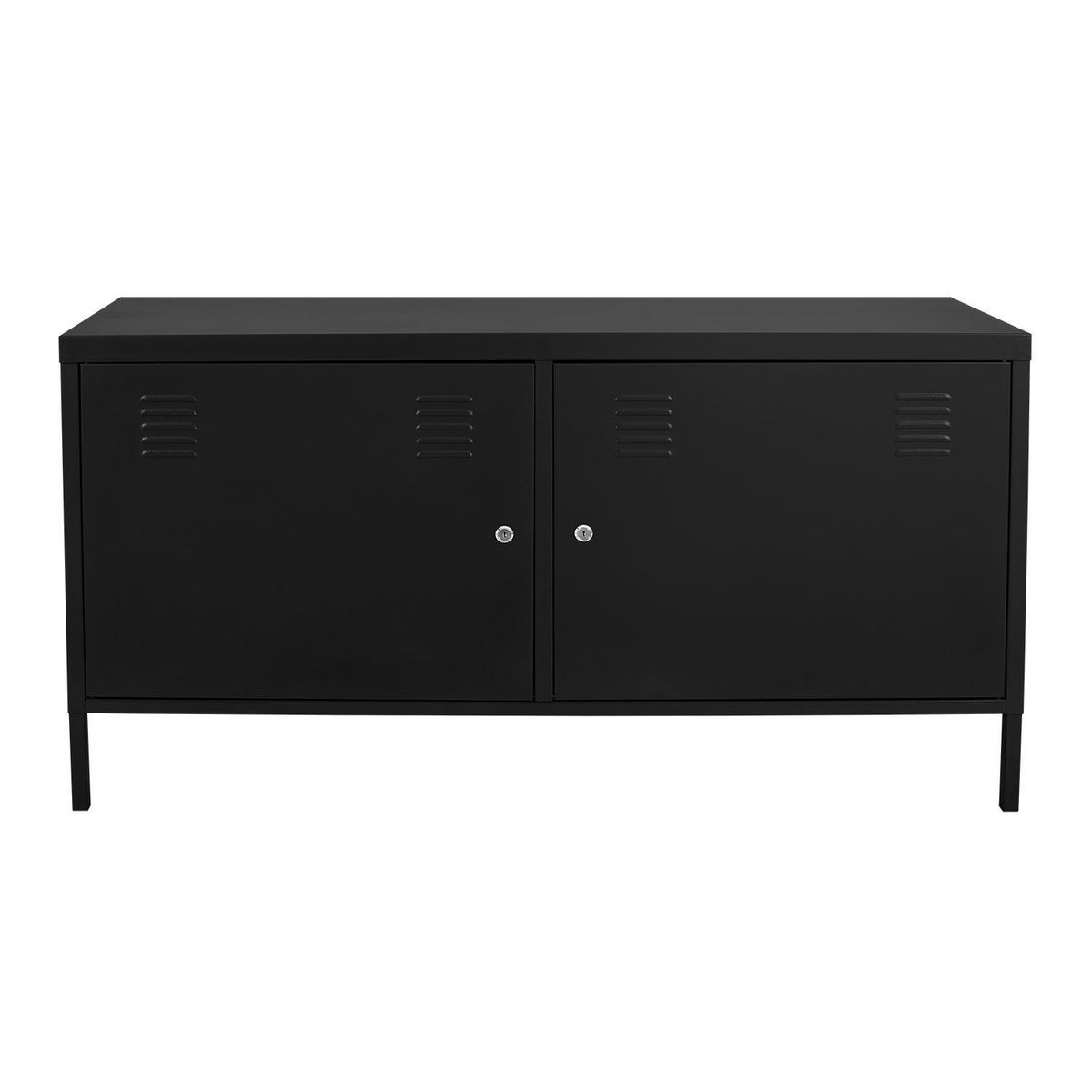 MALETEK - Tv Cabinet 2 puertas negro