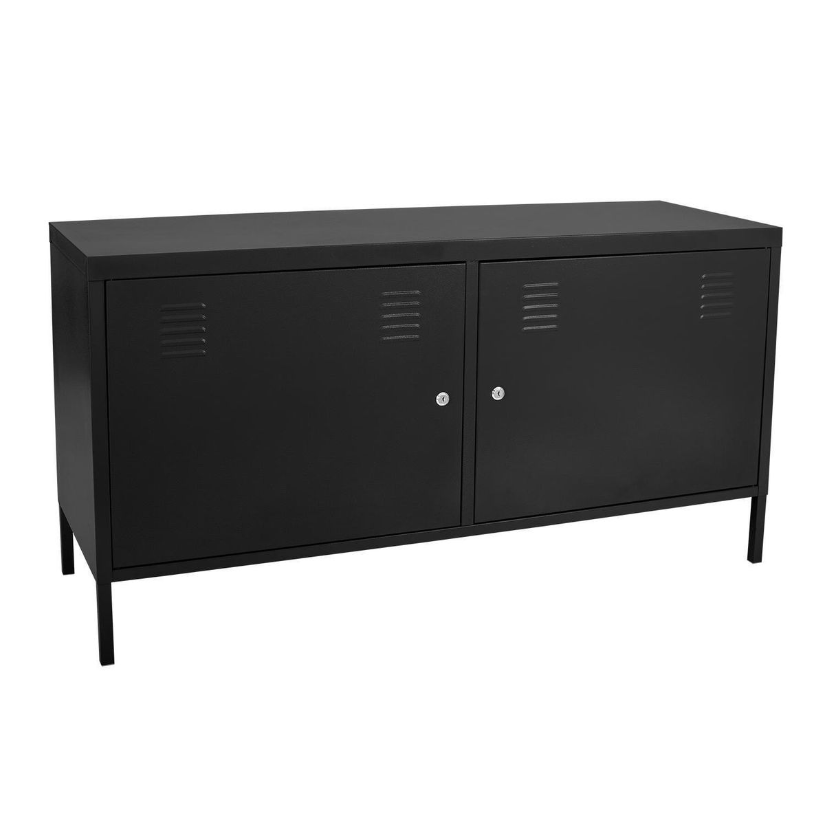 MALETEK - Tv Cabinet 2 puertas negro