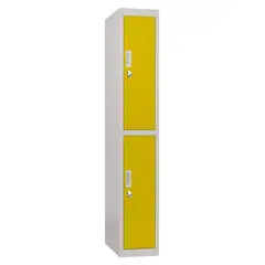 MALETEK - Locker Officelock 1 Cuerpo 2 Puerta(s) 28x166x53 cm Amarillo