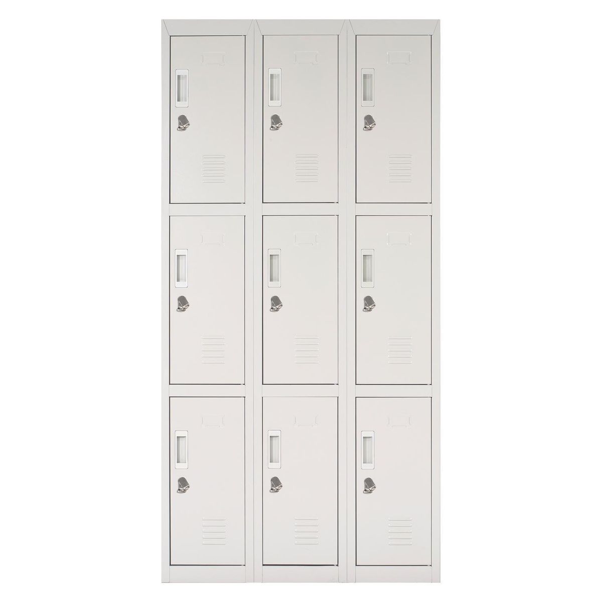 MALETEK - Locker Officelock 3 Cuerpos 9 Puerta(s) 83x166x52 cm Gris
