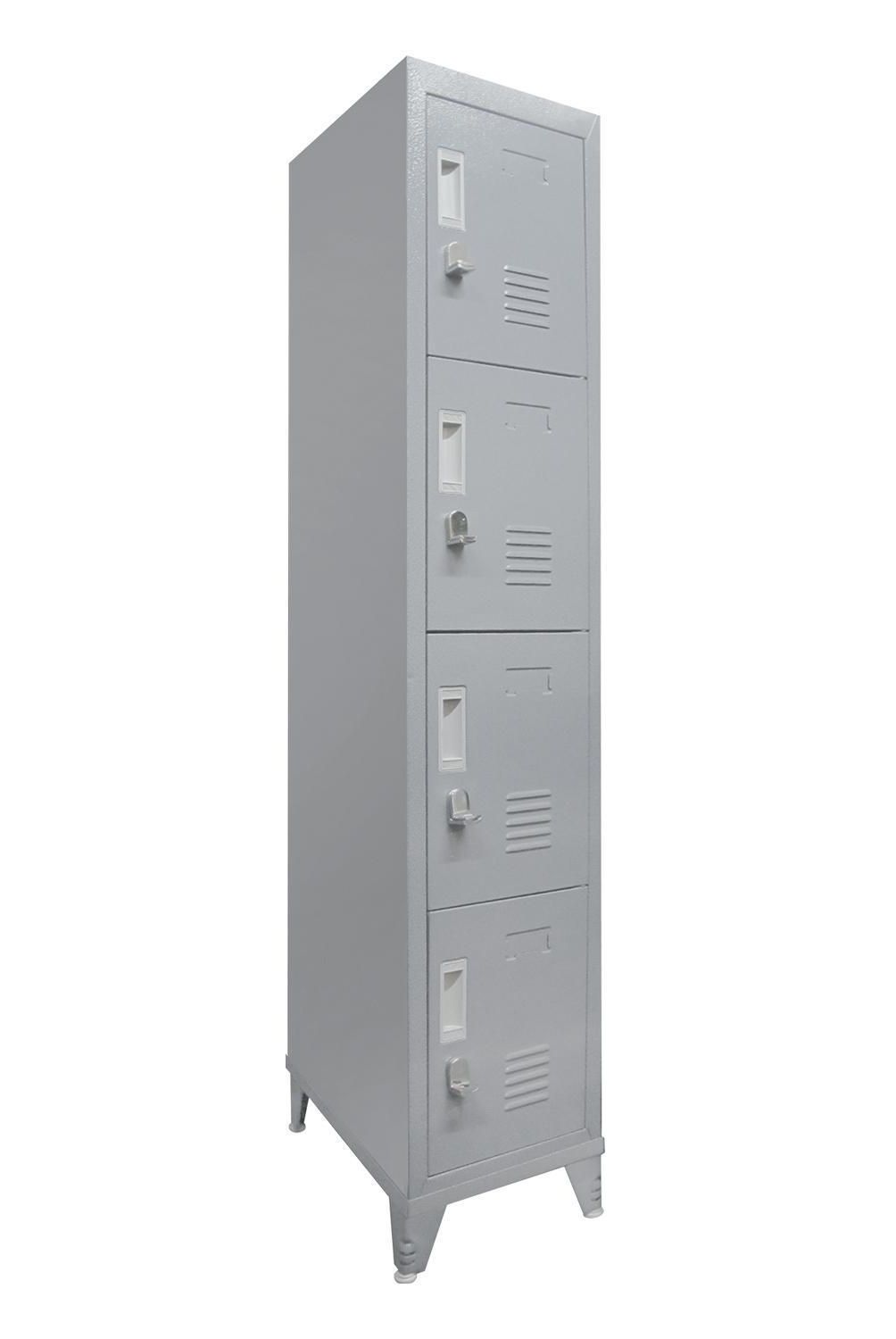 MALETEK - Locker M 1 Cuerpo 4 Puerta(s) 29x166x52 cm Gris