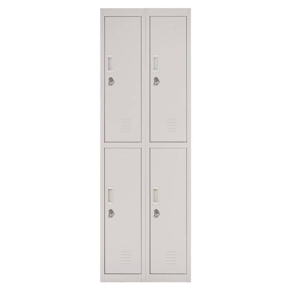 MALETEK - Locker Officelock 2 Cuerpos 4 Puerta(s) 57x166x52 cm Gris