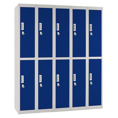 Locker Officelock 5 cuerpos 10 casilleros Azul