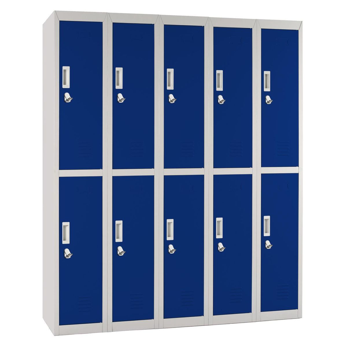 MALETEK - Locker Officelock 5 Cuerpos 10 Puerta(s) 137x166x53 cm Azul