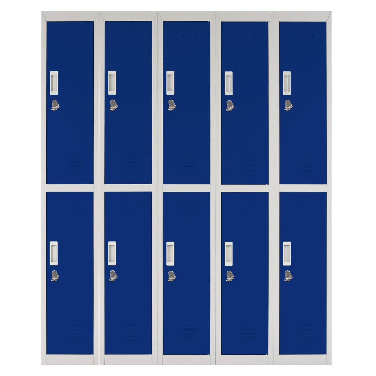 MALETEK - Locker Officelock 5 Cuerpos 10 Puerta(s) 137x166x53 cm Azul