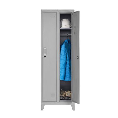 Imagen 2 del producto Locker Metálico 2 Cuerpos 2 Puerta(s) 56,5x166x47 cm Gris