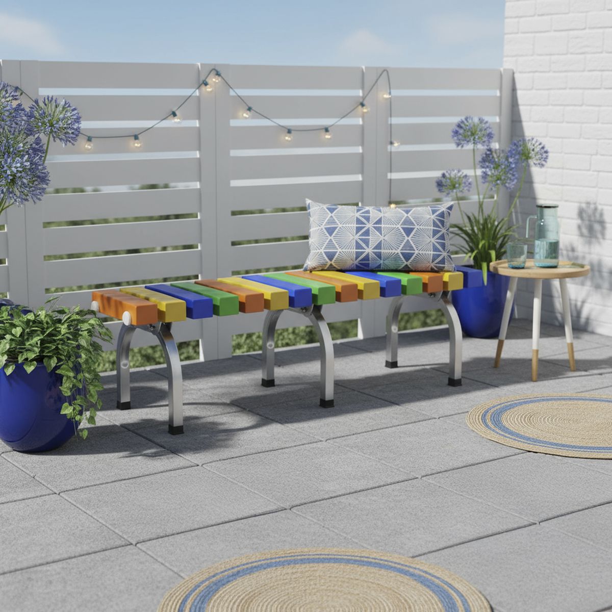 MALETEK - Banqueta Plastica Multicolor