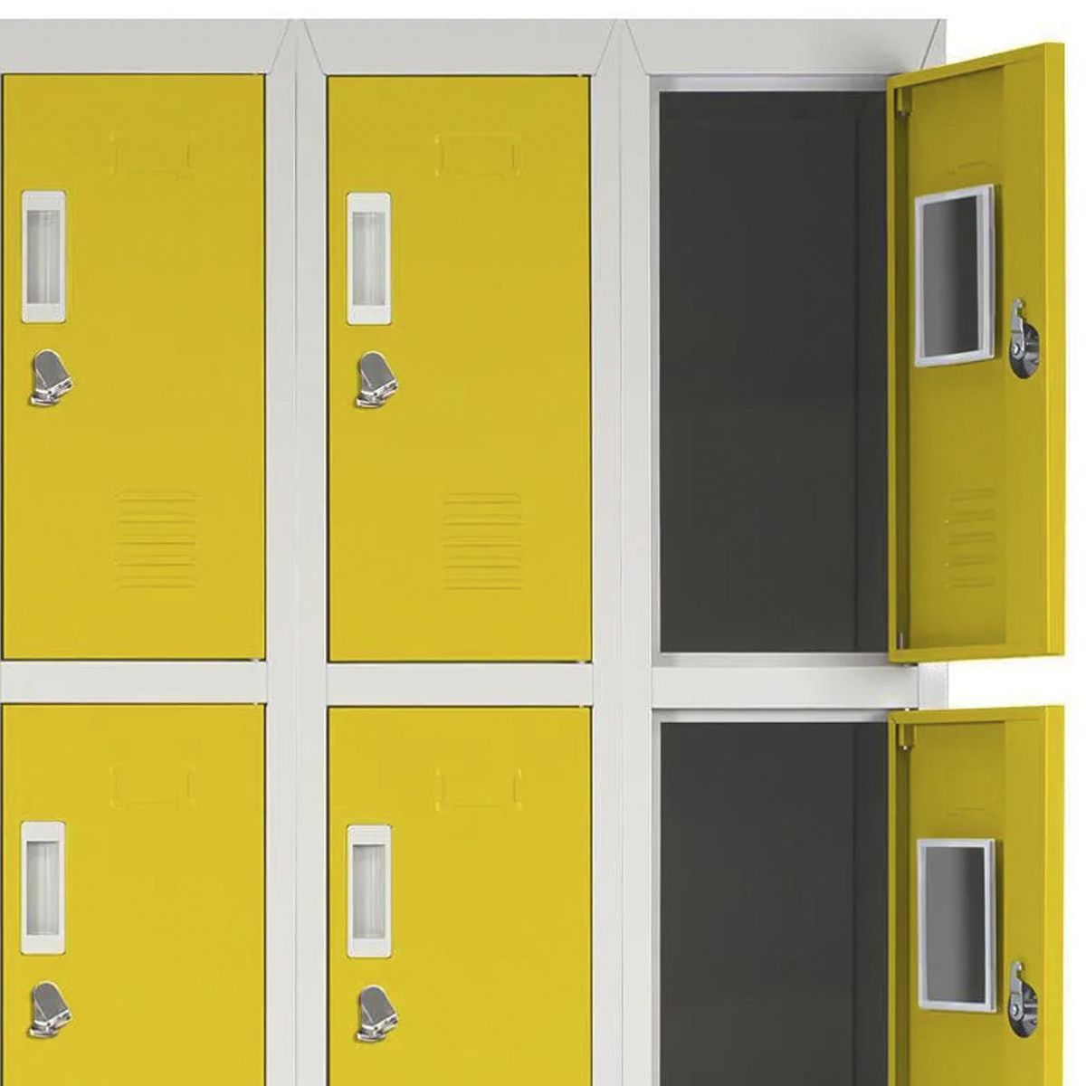 MALETEK - Locker Officelock 3 Cuerpos 9 Puerta(s) 83x166x53 cm Amarillo