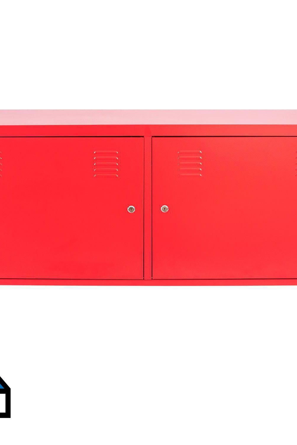 MALETEK - Tv Cabinet 2 puertas rojo