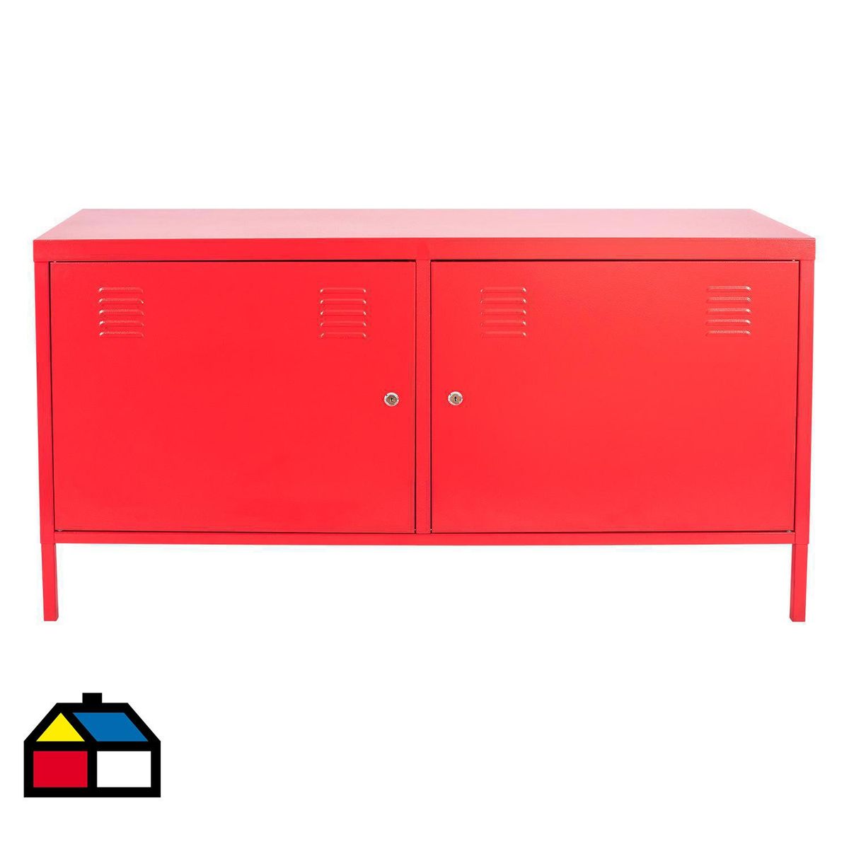 MALETEK - Tv Cabinet 2 puertas rojo