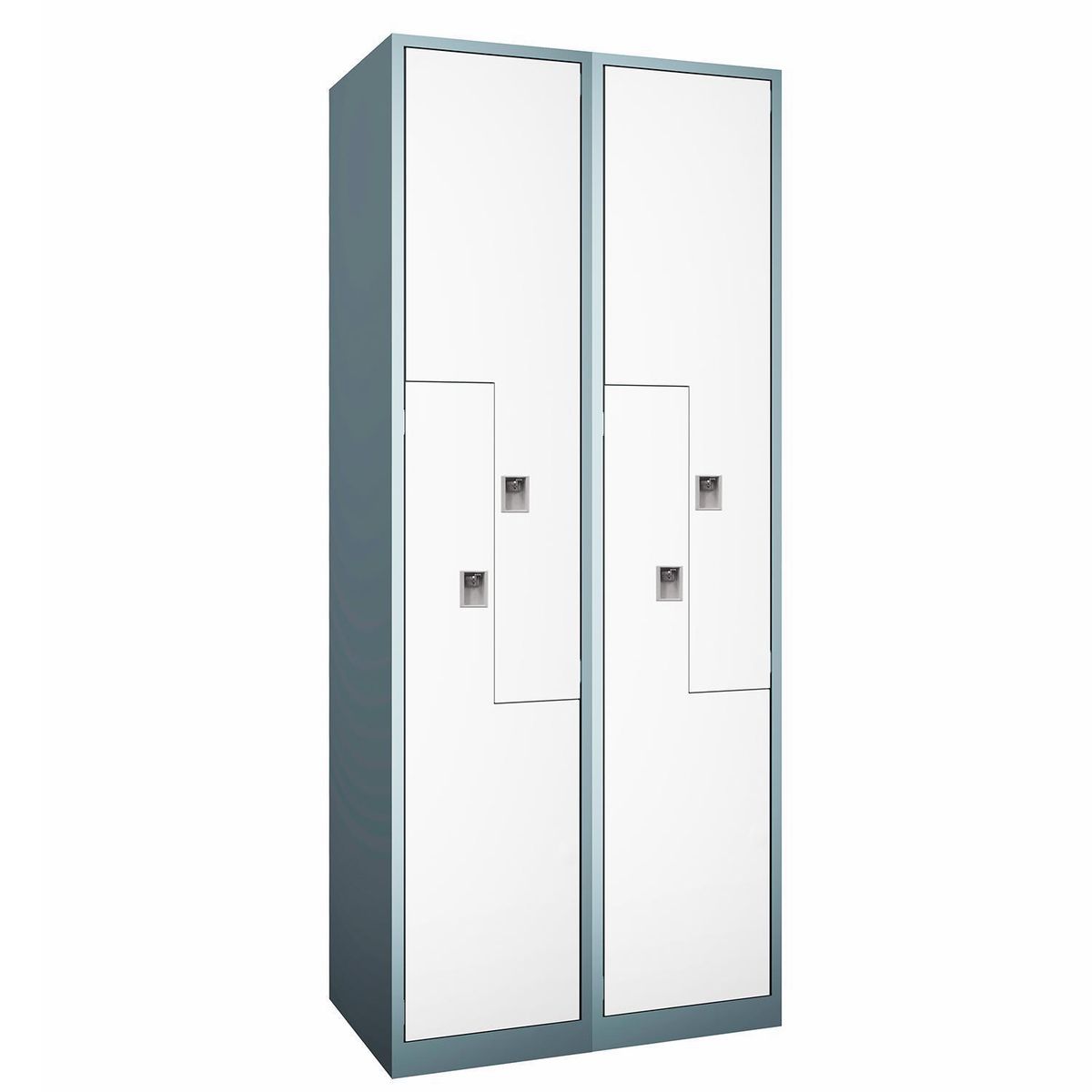 MALETEK - Locker Z 4 Puerta(s) 76x185x47 cm Gris