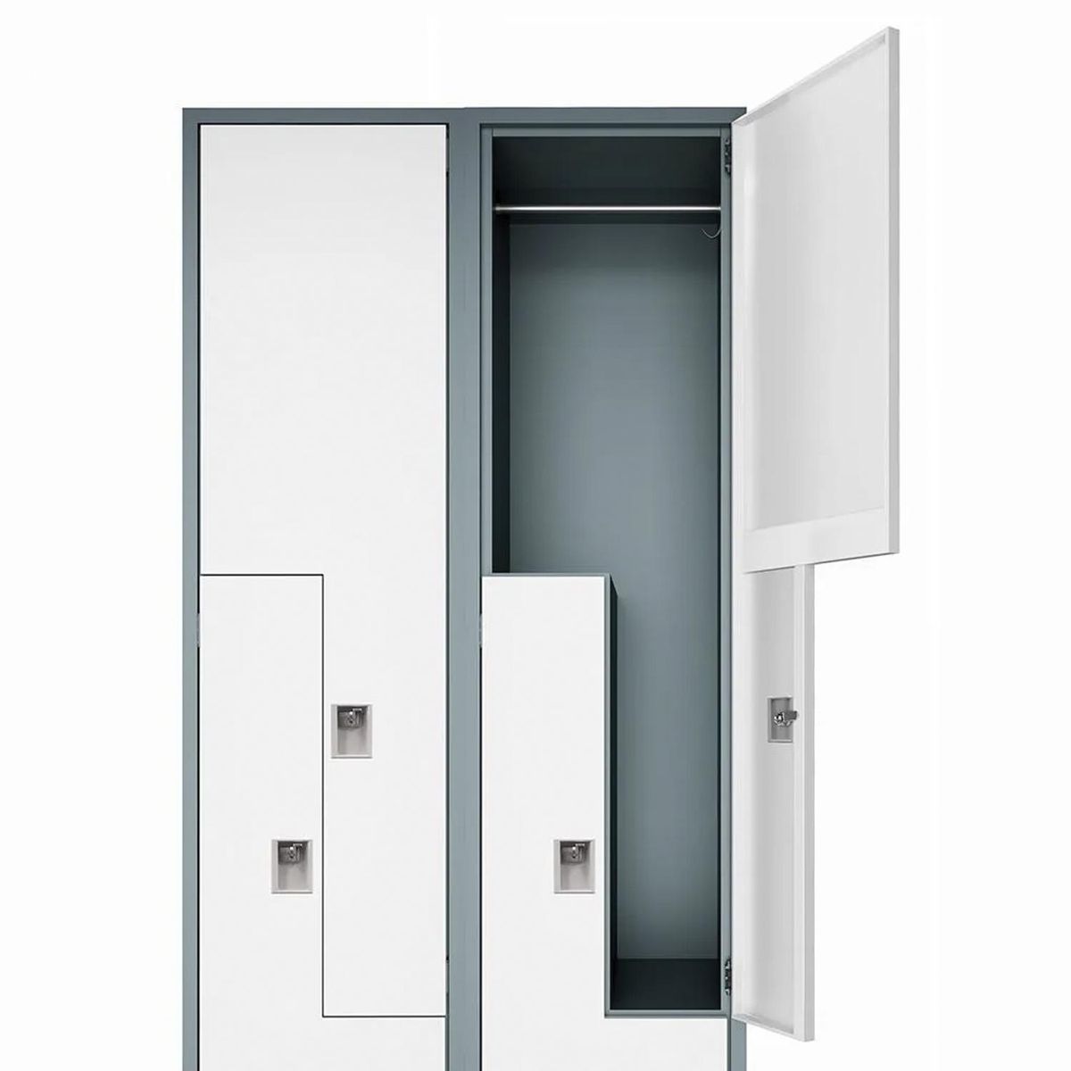 MALETEK - Locker Z 4 Puerta(s) 76x185x47 cm Gris
