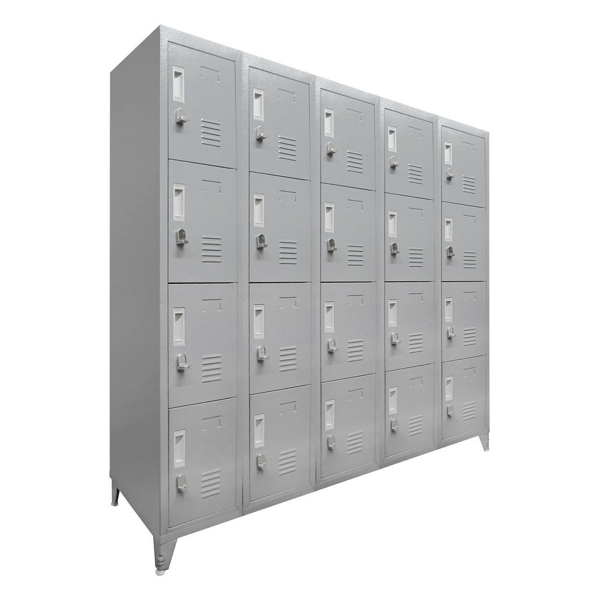 MALETEK - Locker M 5 Cuerpos 20 Puerta(s) 137x166x52 cm Gris