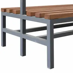 MALETEK - Banqueta para Terraza Madera Café 180x150 cm