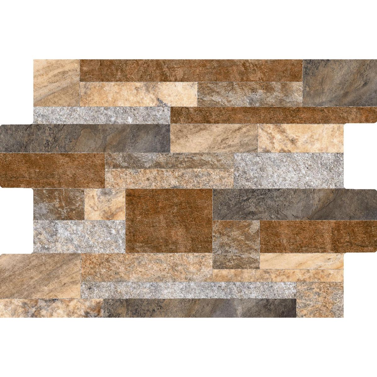 CORDILLERA - Fachaleta 30x45 cm Hamburgo Multicolor 1.51 m2