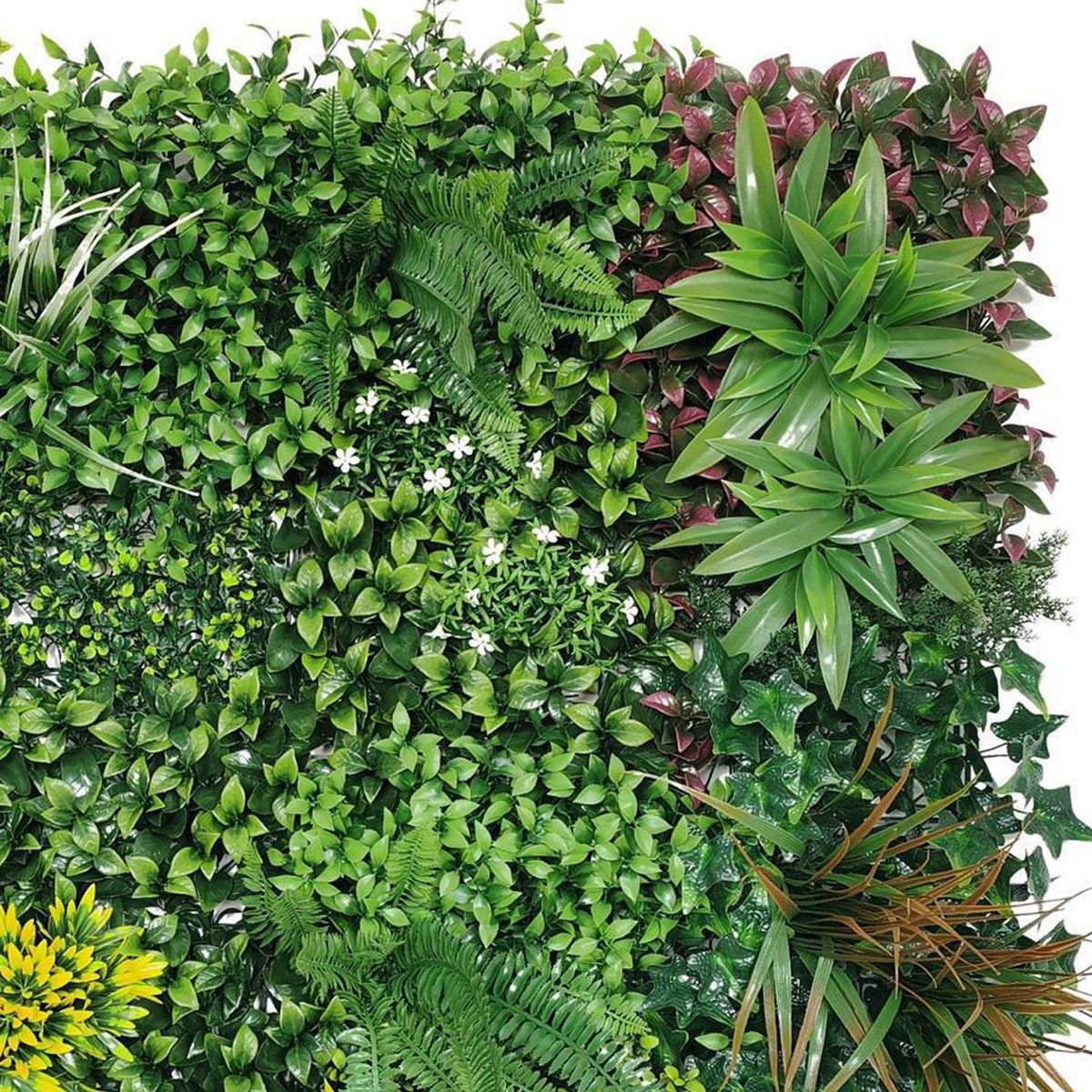 SIGNET CLASSICS - Jardín vertical artificial palmeta Primavera 100x100 cm