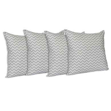 Set de 4 Cojines Lona Estampado 50x50 cm