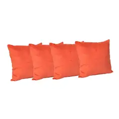 MASEL - Set de 4 Cojines Felpa New Velvet 40x40 cm