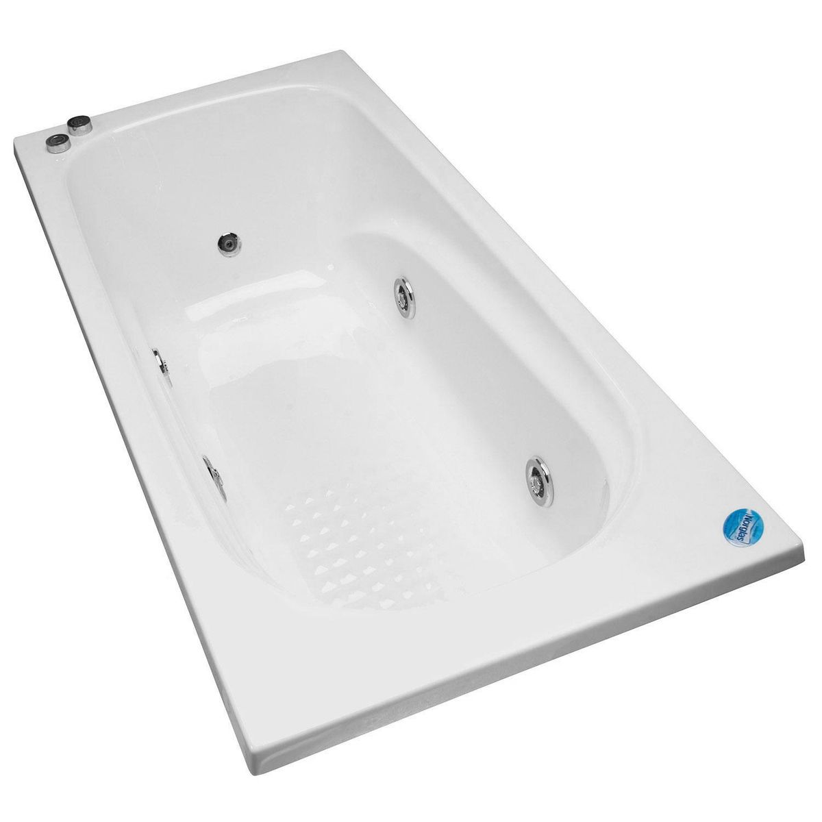 NORGLAS - Tina 150cm x 70cm  hidromasaje Olimpo 5 jets derecha norglas