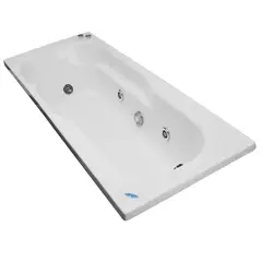 NORGLAS - Tina 170cm x 70cm  hidromasaje Logic 5 jets derecha