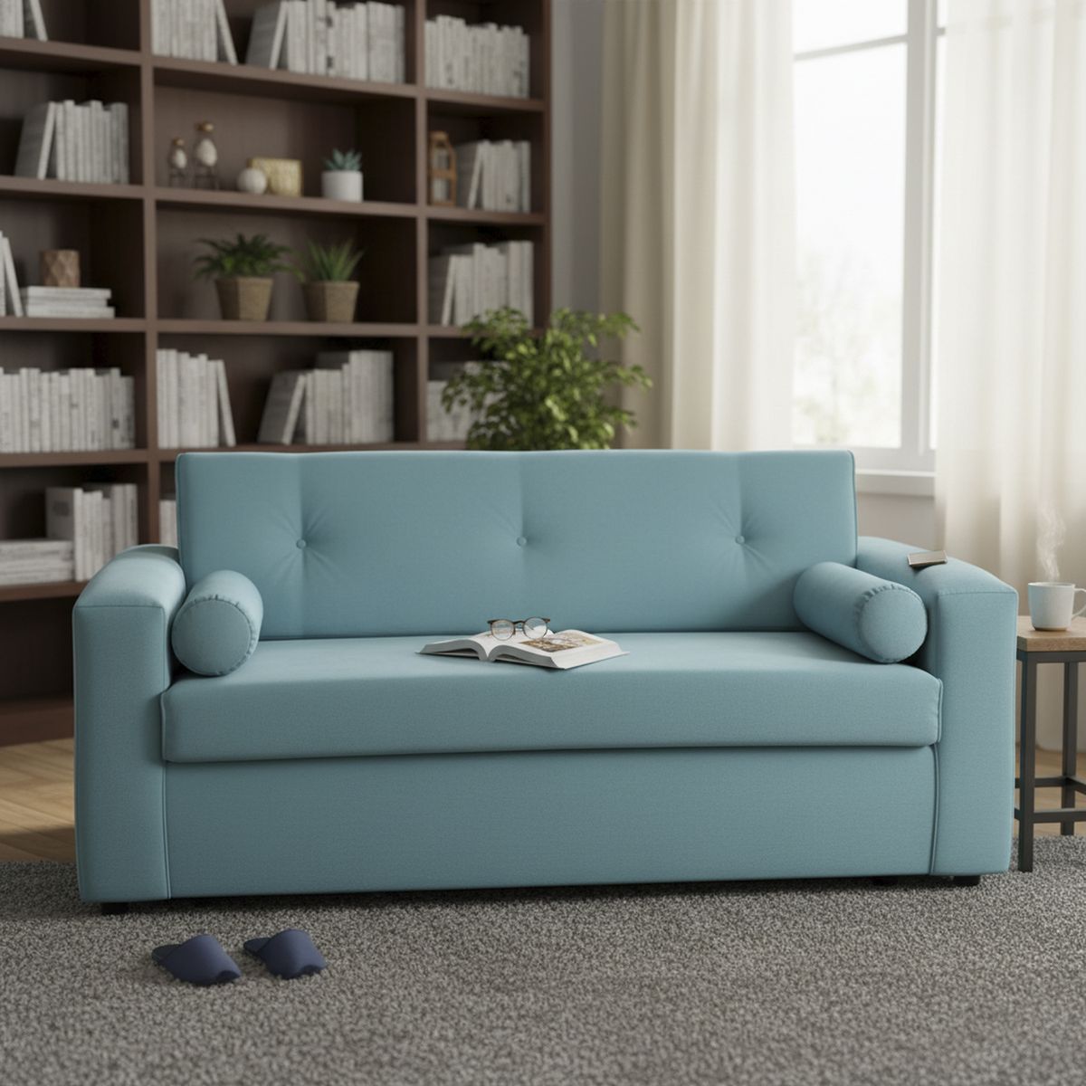 BODEVIR - Sofa Vivo 3 Cuerpos Felpa 30