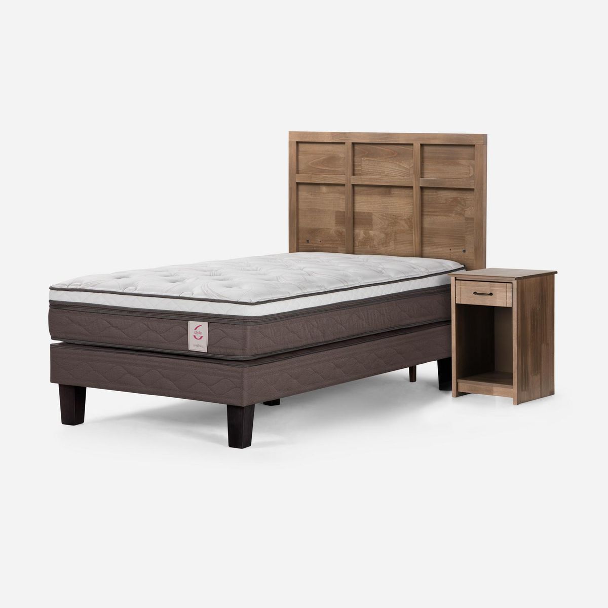 ROSEN - Cama 1.5 plazas Europea New Style 6 Blanco