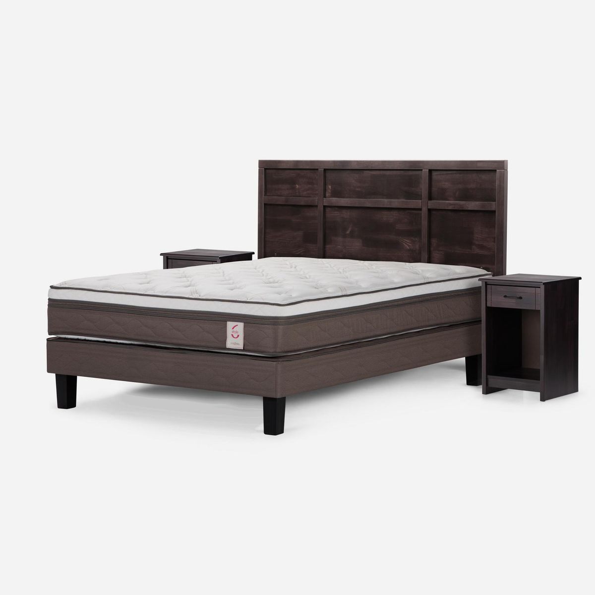 ROSEN - Cama 2 Plazas Europea New Style 6 Blanco