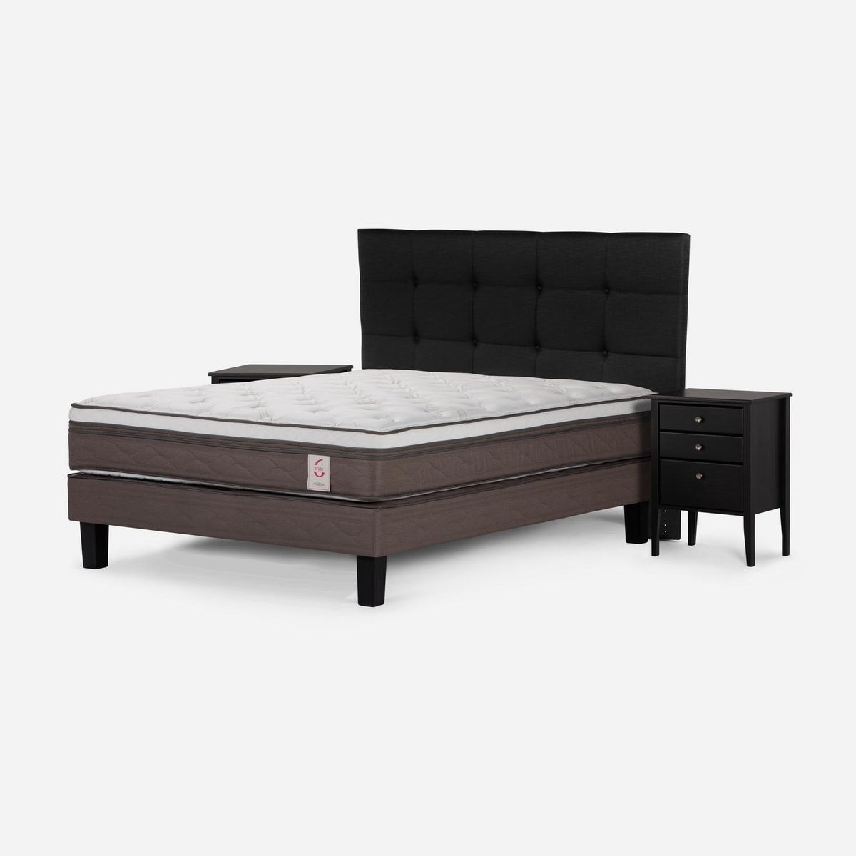 ROSEN - Cama 2 plazas Europea New Style 6 Blanco