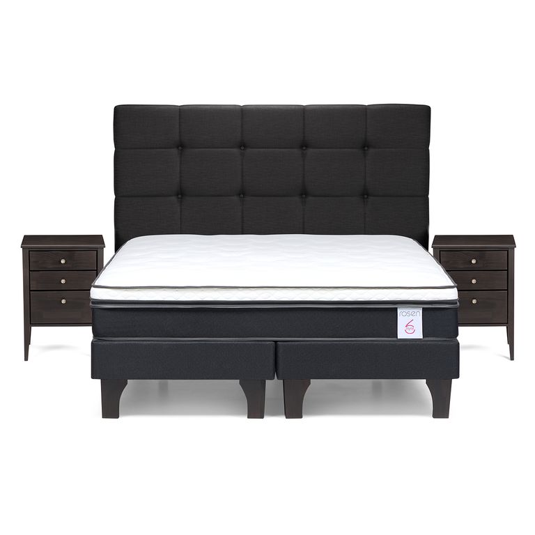 ROSEN Cama 2 plazas Europea New Style 6 Blanco