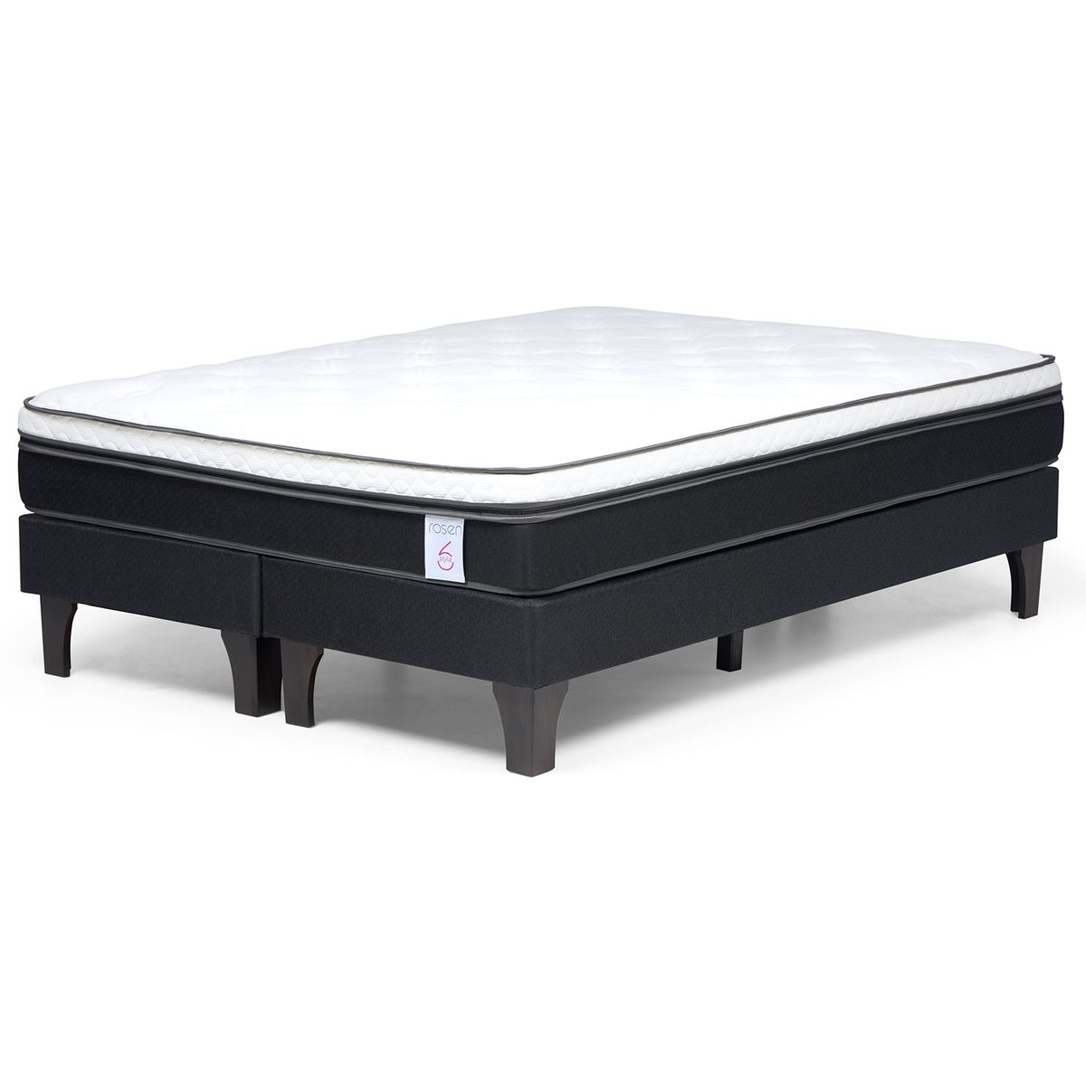 ROSEN - Cama 2 plazas Europea New Style 6 Blanco