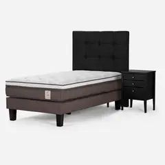 ROSEN - Cama 1.5 plazas New Style 6 Blanco