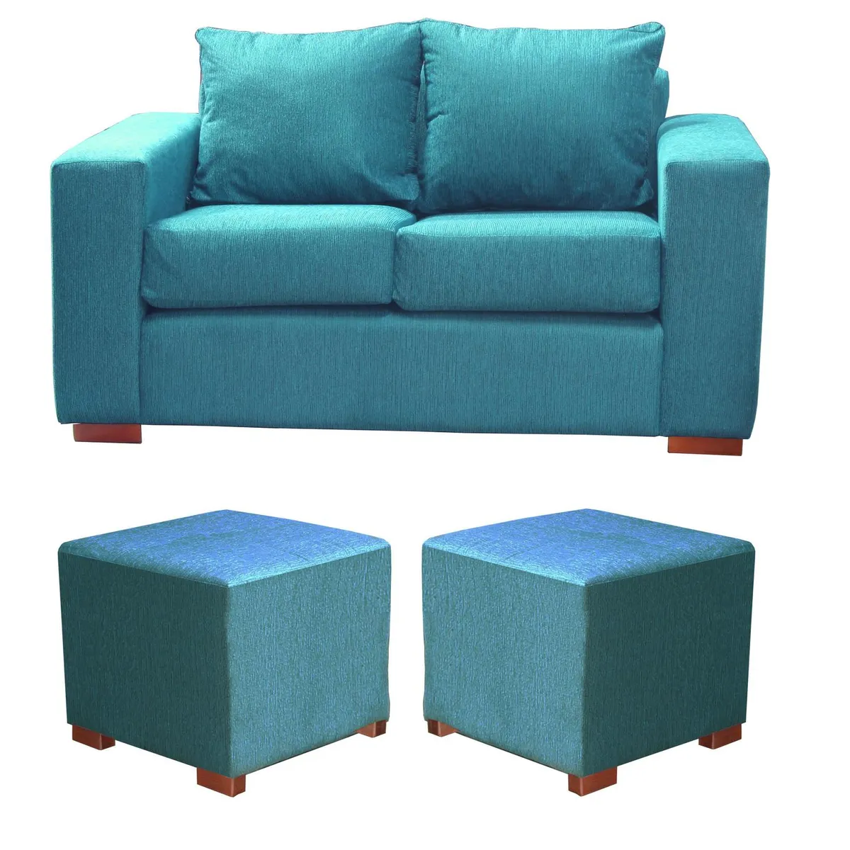 DKORA - Living City 2 Cuerpos+2 Pouf Calipso