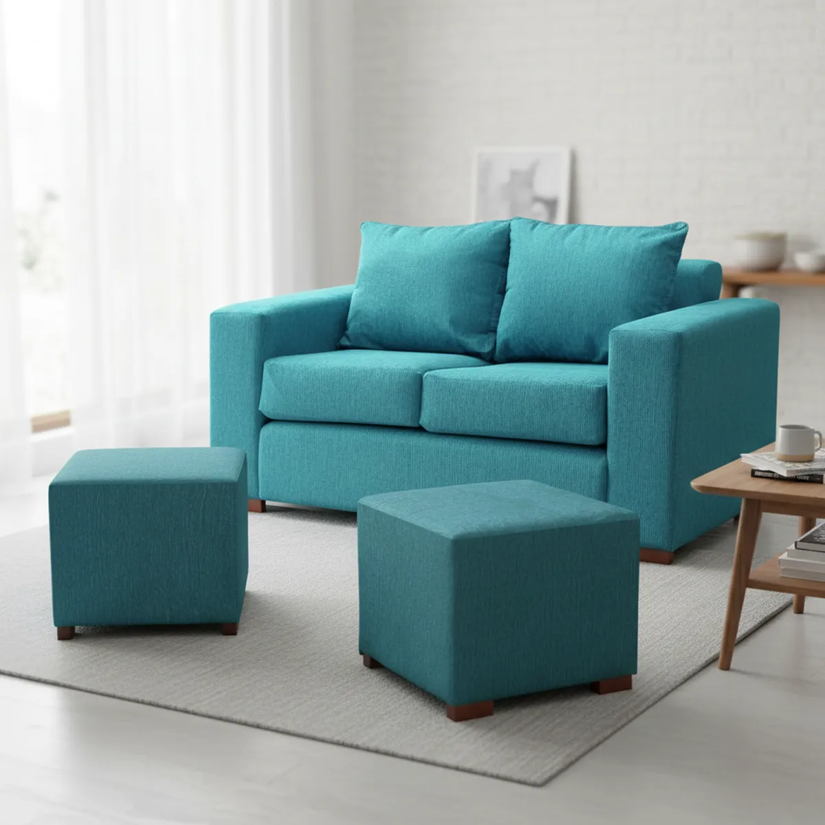 DKORA - Living City 2 Cuerpos+2 Pouf Calipso