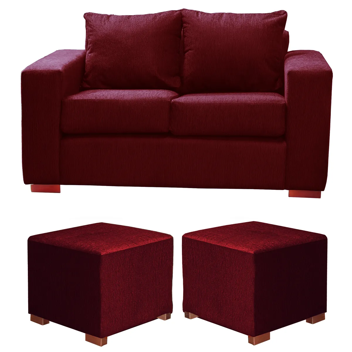 DKORA - Living City 2 Cuerpos+2 Pouf Calipso