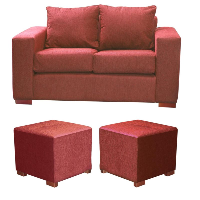 DKORA - Living City 2 Cuerpos+2 Pouf Calipso