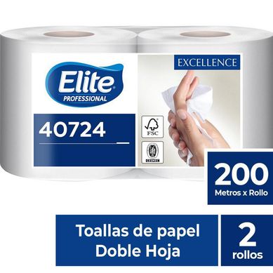 Toalla de Papel Doble Hoja 200 metros 2 unidades