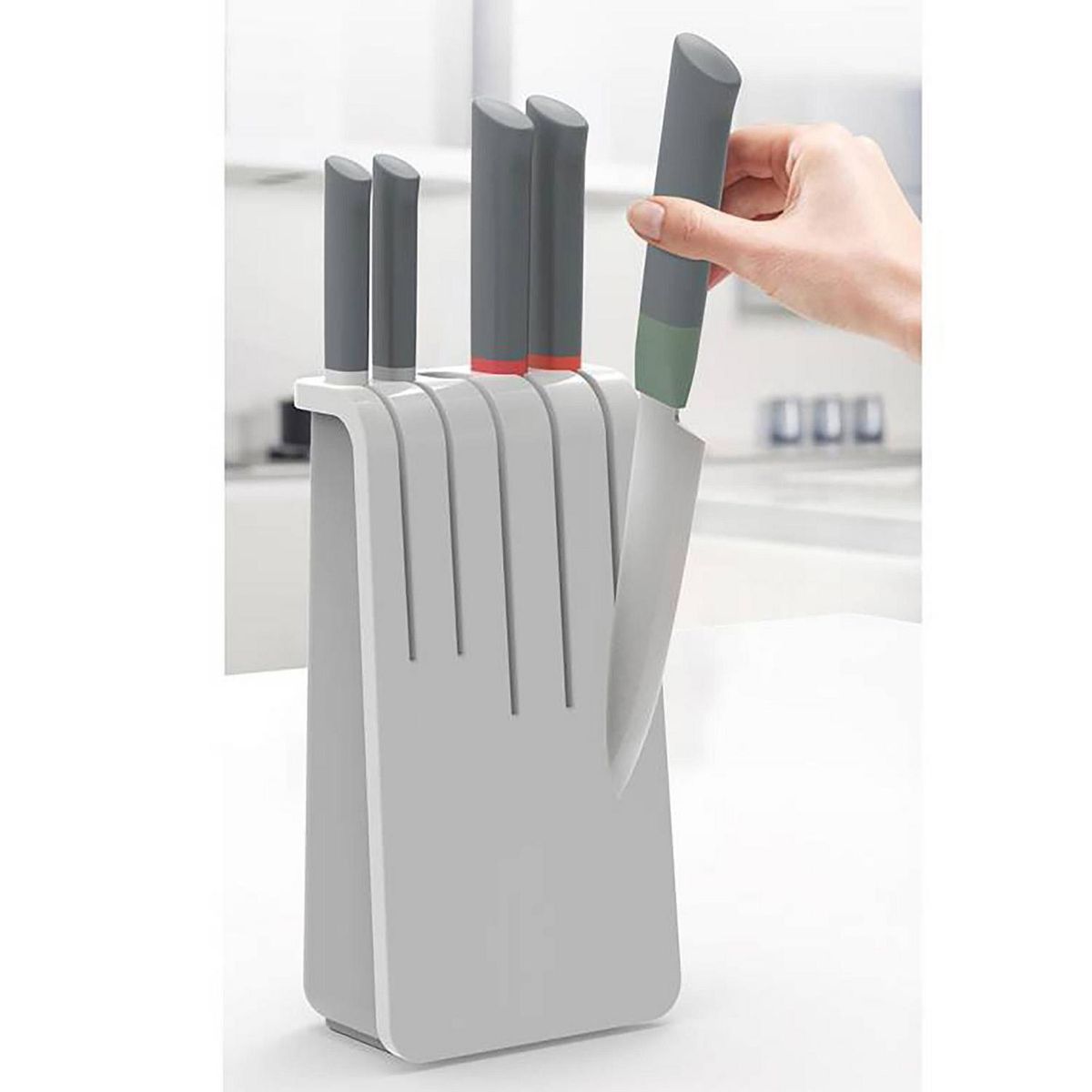 JOSEPH JOSEPH - Set Cuchillos Con Base Duo 5 Unidades Acero inoxidable