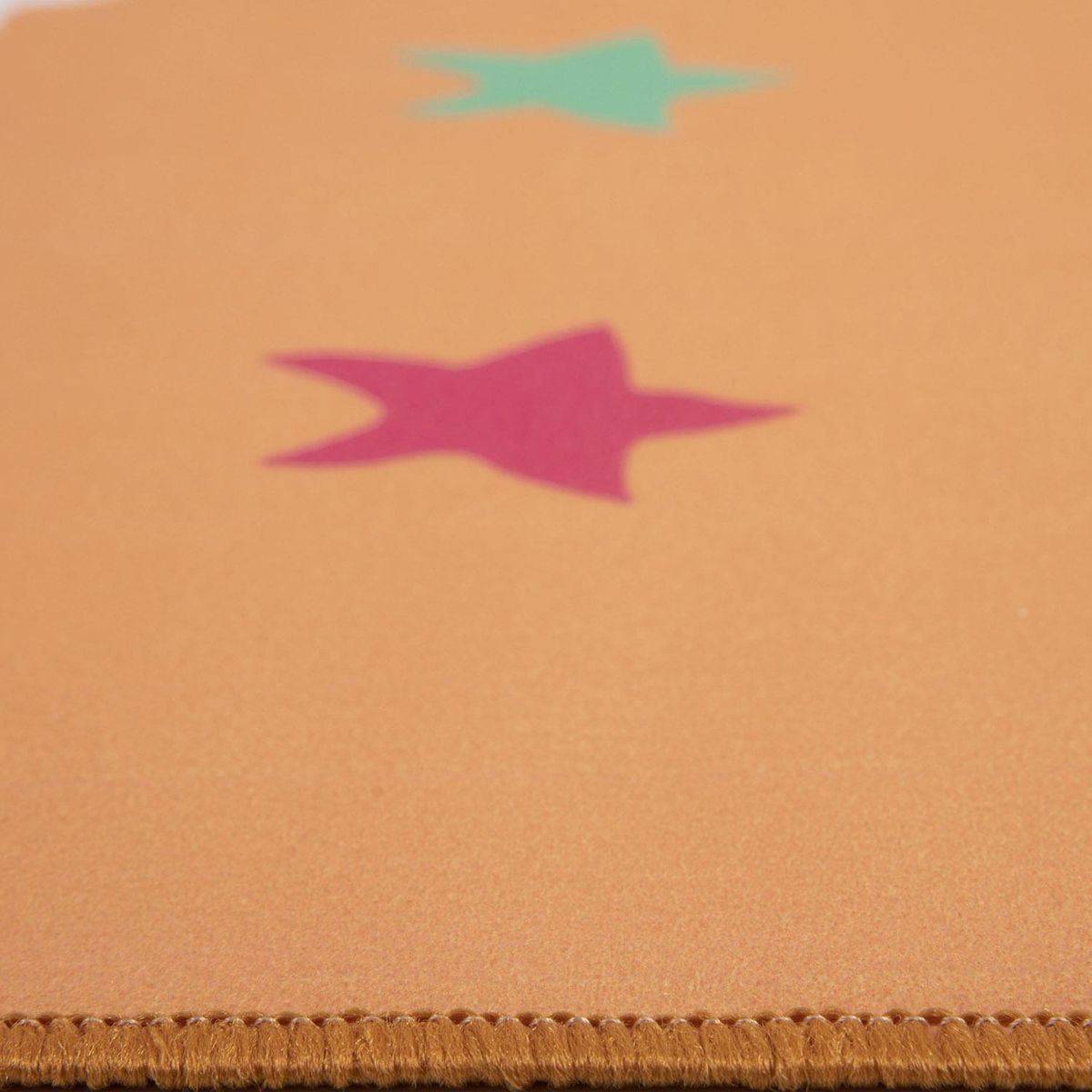 DIB - Alfombra Splash Estrella 76x117 cm Poliéster Naranjo