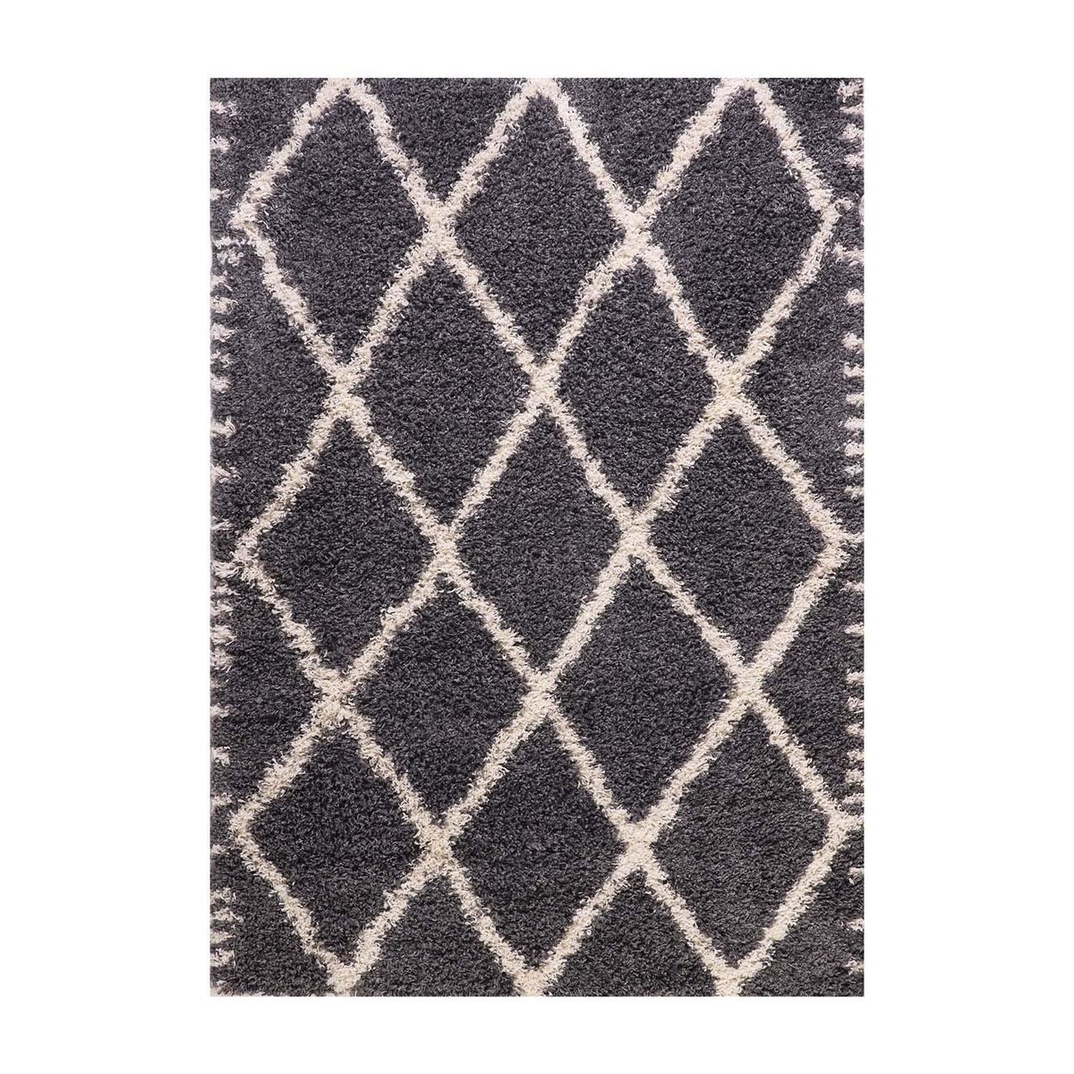 DIB - Alfombra shaggy design 150x220 cm 45 grey