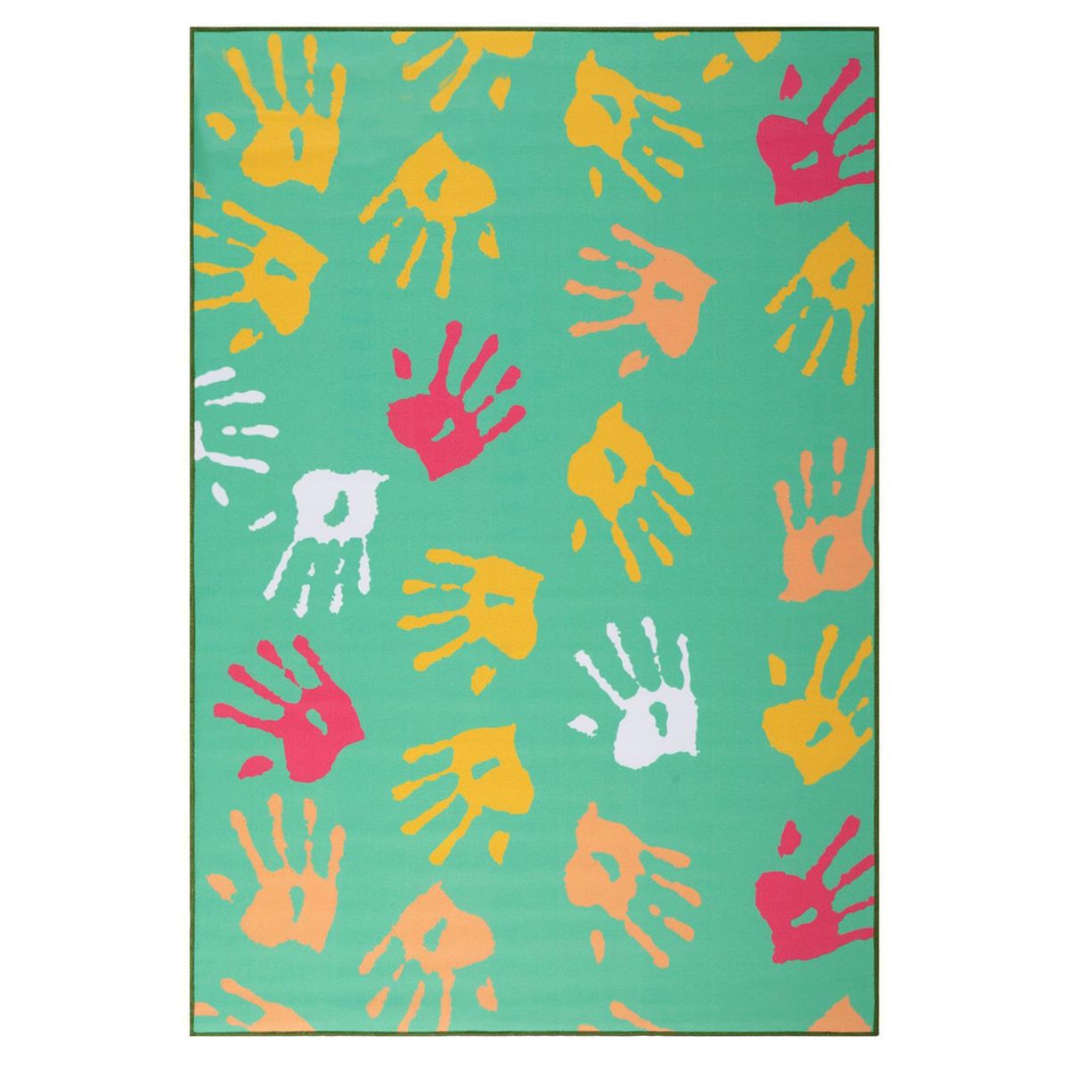 DIB - Alfombra Splash Mano 76x117 cm Poliéster Verde