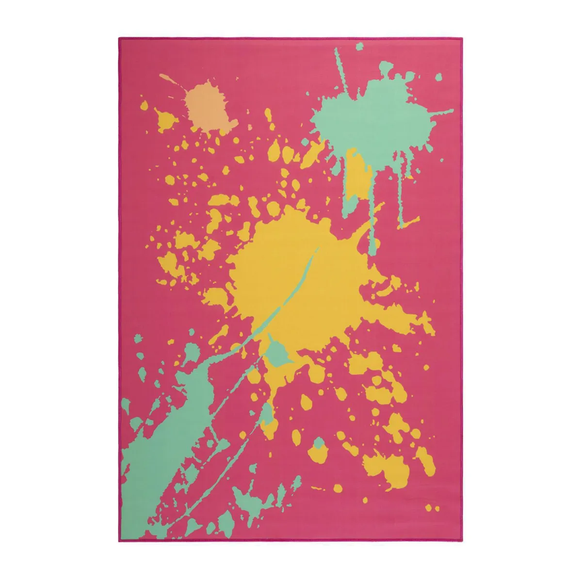 DIB - Alfombra Splash Tempera 76x117 cm Poliéster Rosa