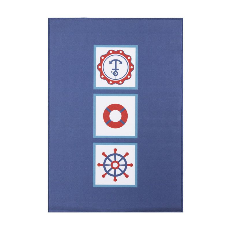 DIB - Alfombra Nautic 80x120 cm Poliéster Azul
