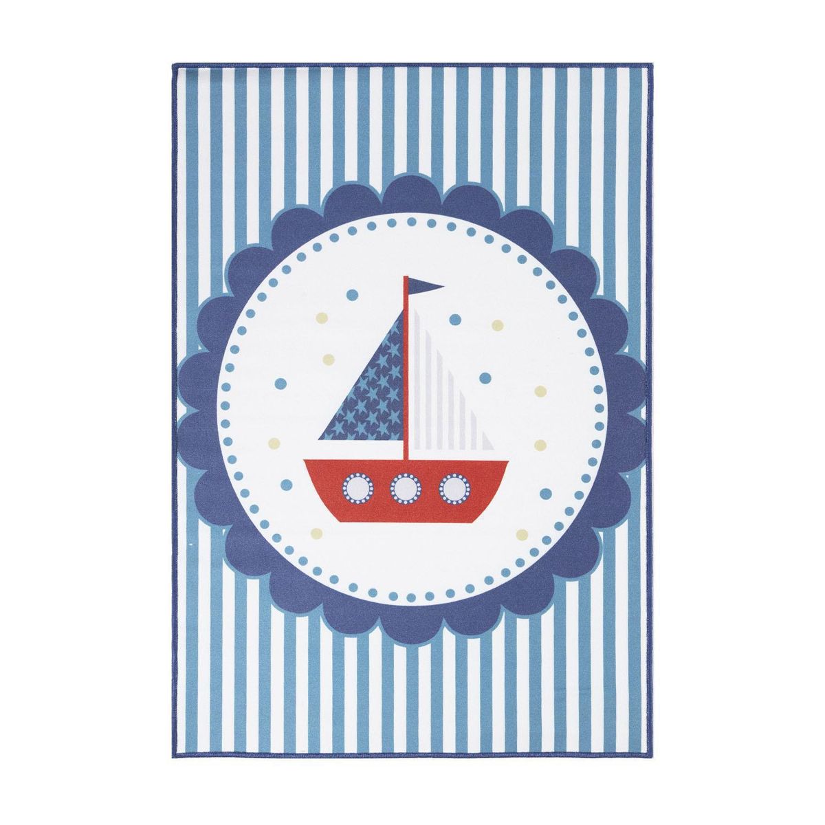 DIB - Alfombra Nautic 80x120 cm Poliéster Azul