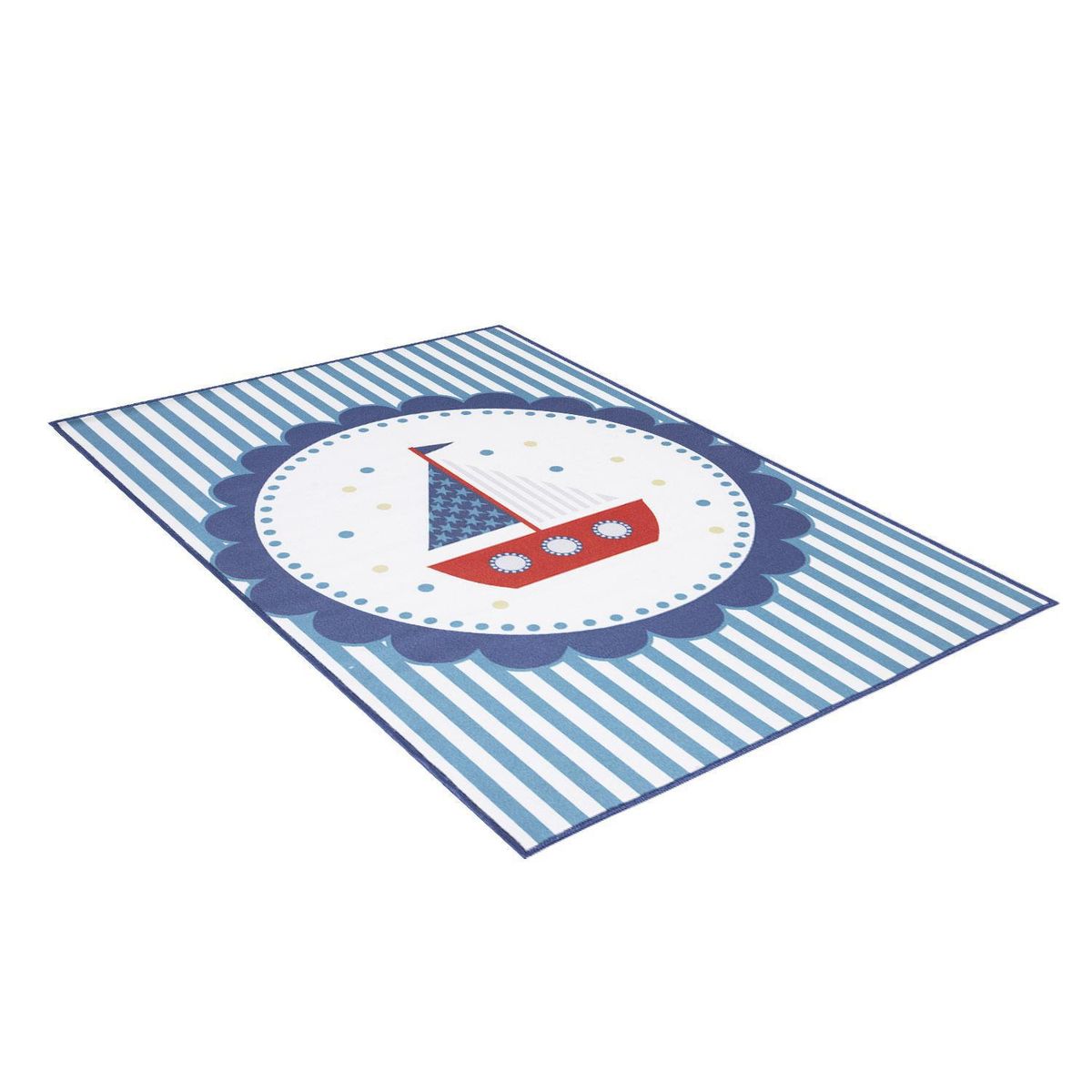 DIB - Alfombra Nautic 80x120 cm Poliéster Azul