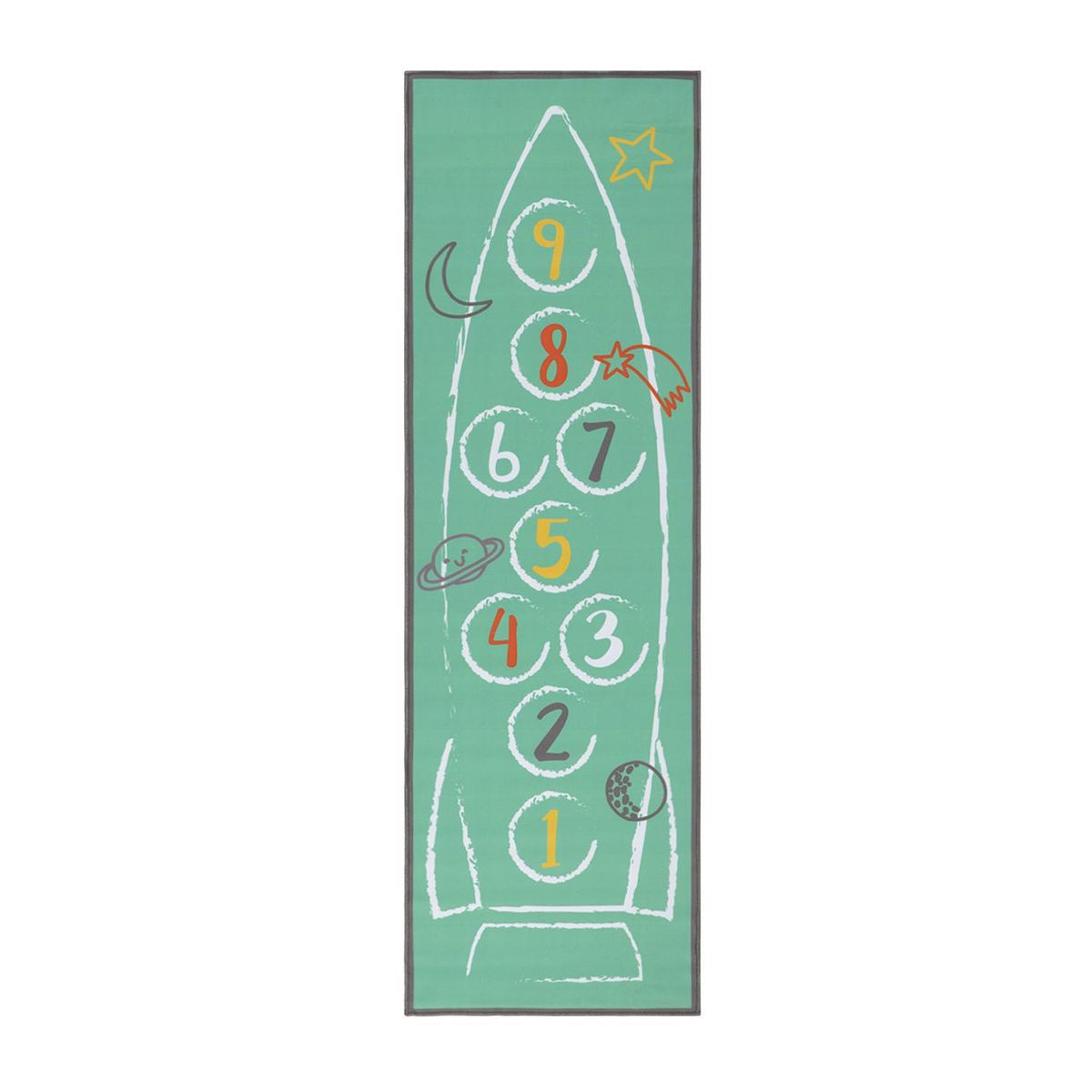 DIB - Alfombra Playmat Luche Cohete 60x193 cm Poliéster Verde